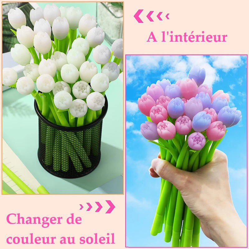Stylos à bille Tulip à changement de couleur
