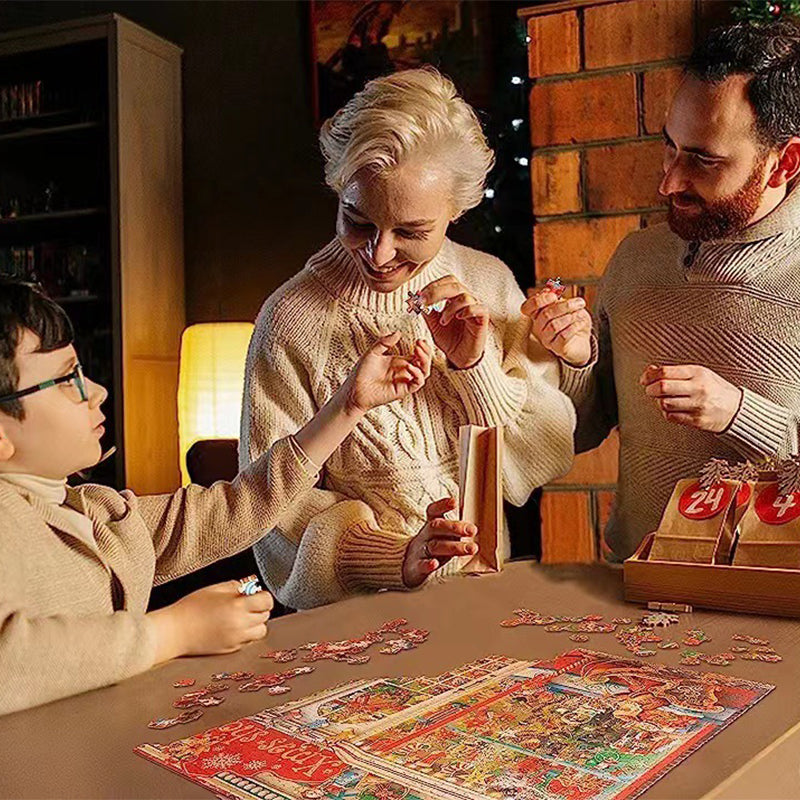 Boîte aveugle Jigsaw de Noël