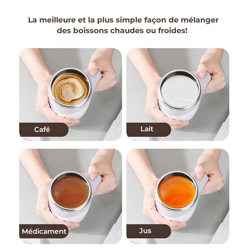 Tasse à café à agitation automatique