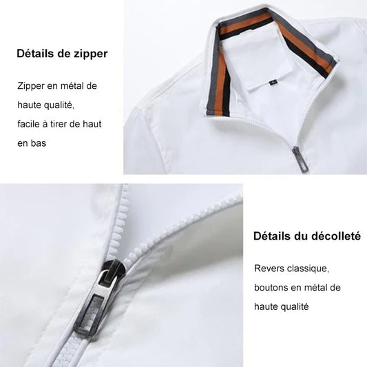 Veste Décontractée Pour Hommes De Couleur Unie