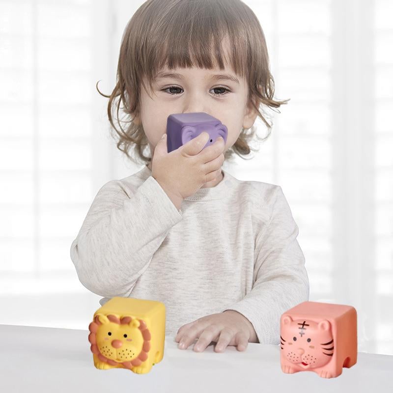 Blocs de Construction Souples Dessin Animé pour Nourrissons