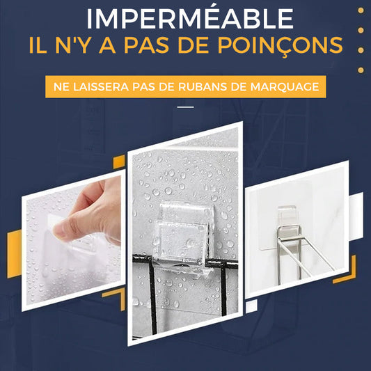 Support Mural pour Crochet à Clous sans Trou