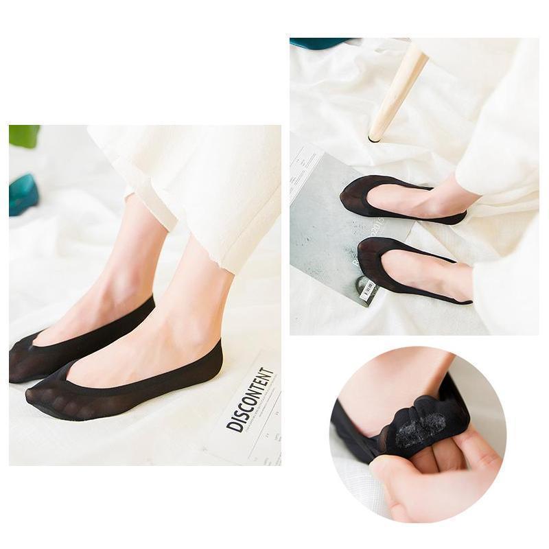 Chaussettes Invisibles 3D Rembourrées pour Femmes avec Massage des Pieds