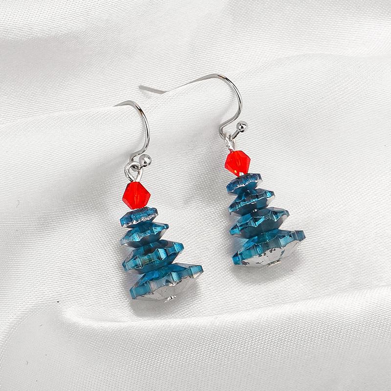 Boucles D'oreilles Sapin de Noël