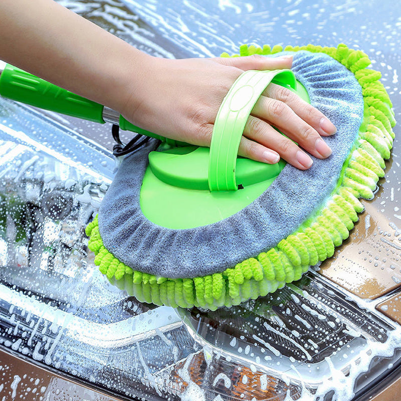 Vadrouille de lavage de voiture télescopique à trois sections