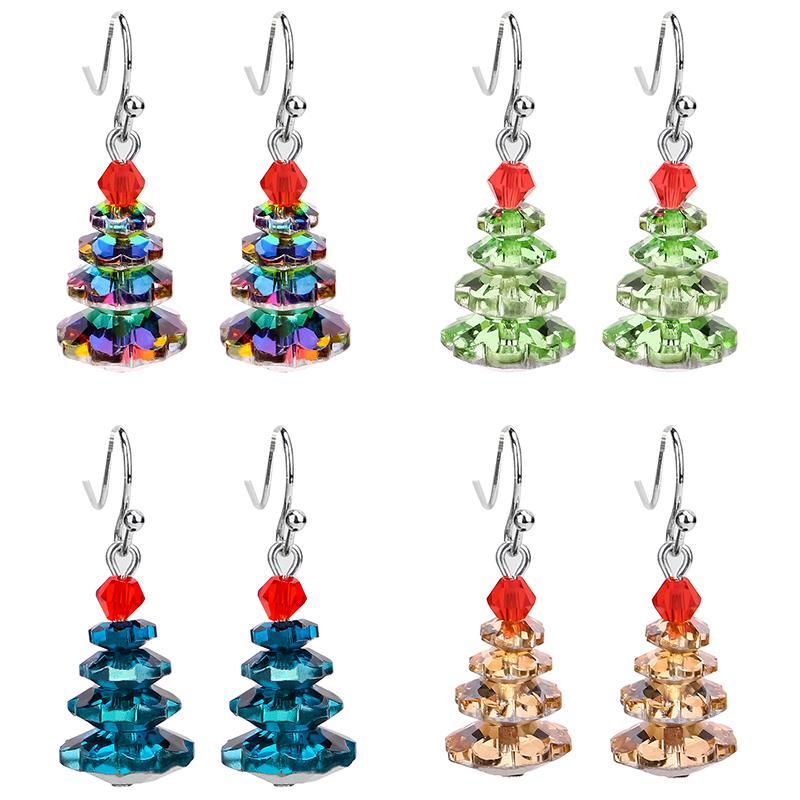 Boucles D'oreilles Sapin de Noël