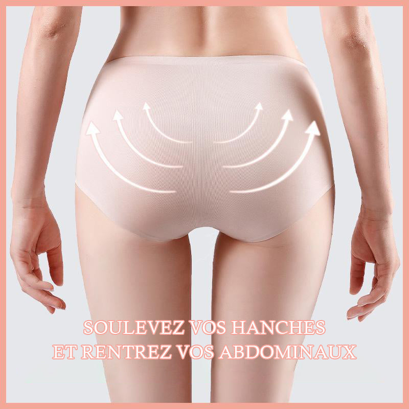 Sous-vêtement/Culotte Respirant en Soie Glacée pour Femmes