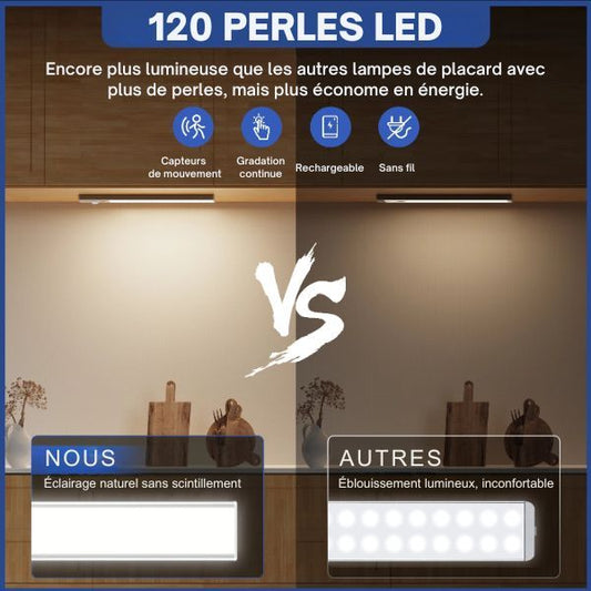 Lumira™ Lumières LED Rechargeables avec Détecteur de Mouvement
