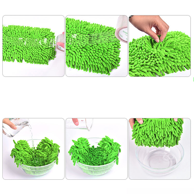 Vadrouille de lavage de voiture télescopique à trois sections