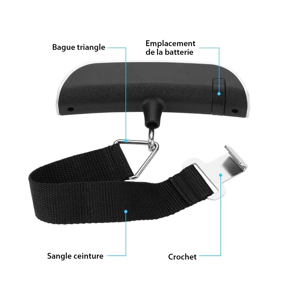 Balance numérique portable, batterie incluse