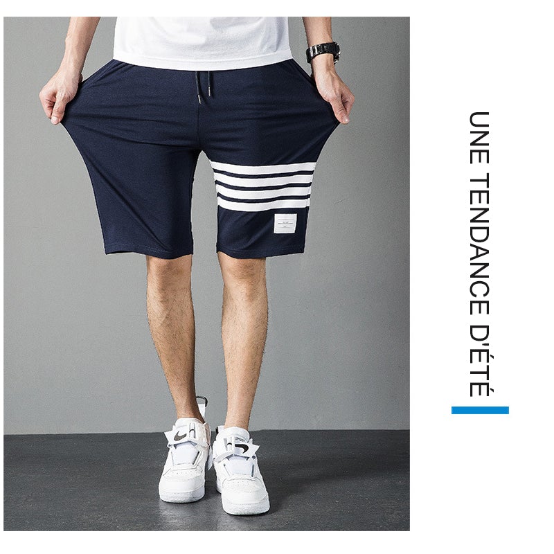 Short de Plage Simple en Coton pour Homme