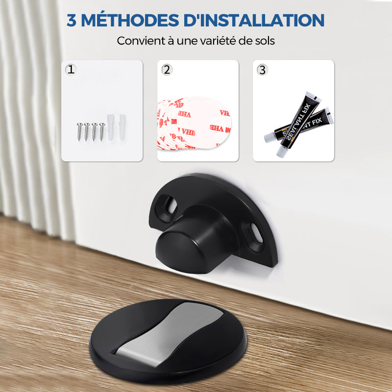 Butée de porte magnétique invisible en acier inoxydable