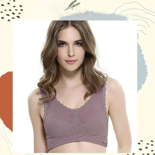 Soutien-gorge en dentelle à boucle croisée sur le devant Instant Lift