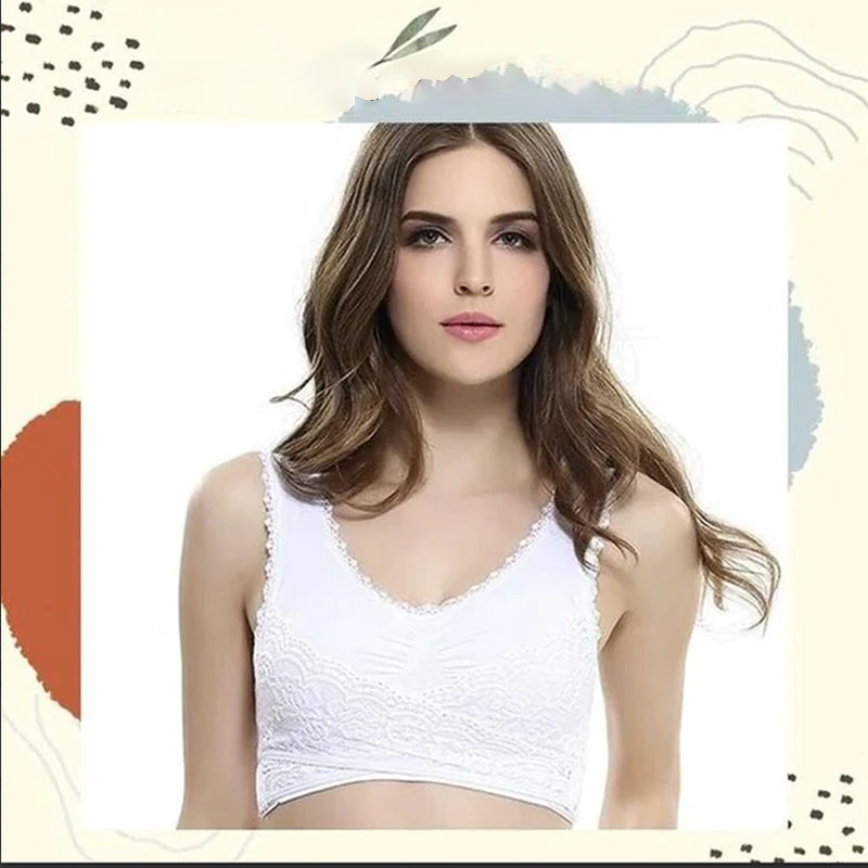 Soutien-gorge en dentelle à boucle croisée sur le devant Instant Lift