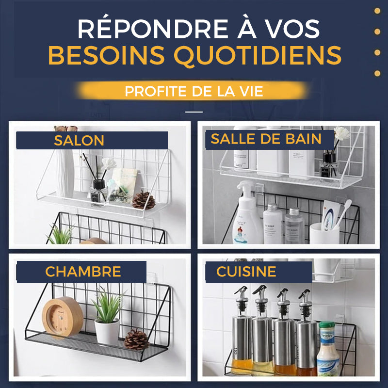 Support Mural pour Crochet à Clous sans Trou