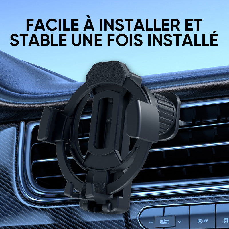 Support pour portable et gobelet de voiture 2 en 1
