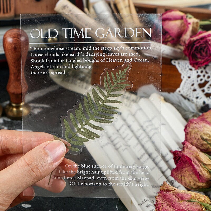 Série Memory Garden Set d'autocollants PET