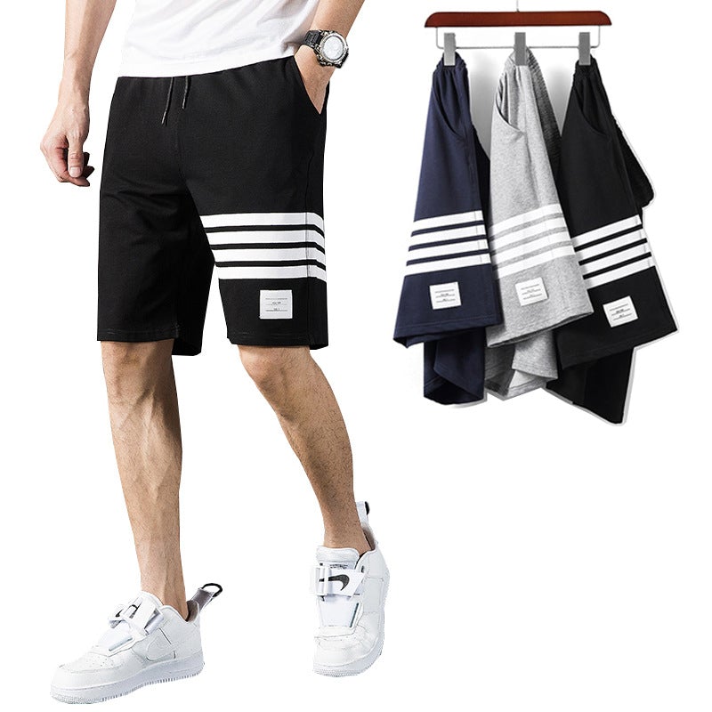 Short de Plage Simple en Coton pour Homme