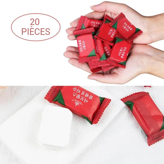 Serviette de Compression Jetable en Coton Portable