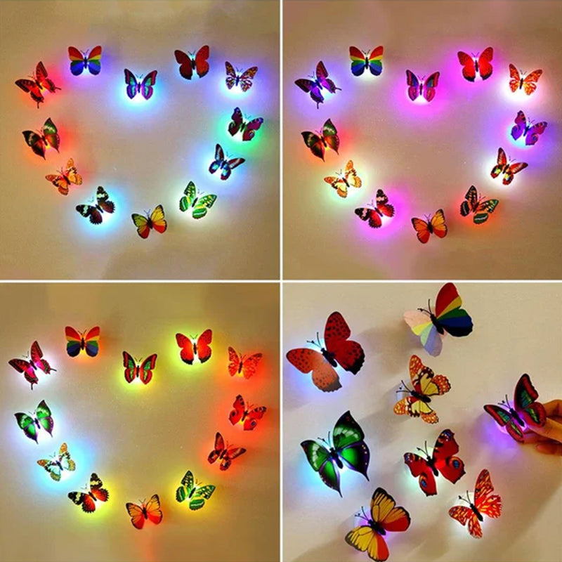 Veilleuse 3D LED Papillon Décoration