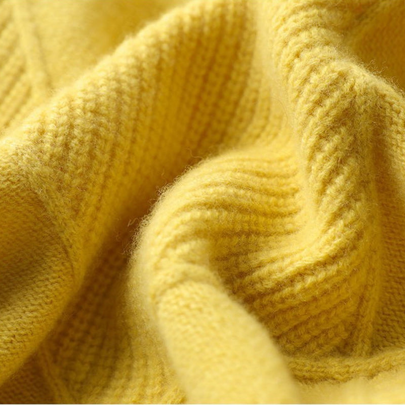 Cardigan ample en cachemire à col roulé