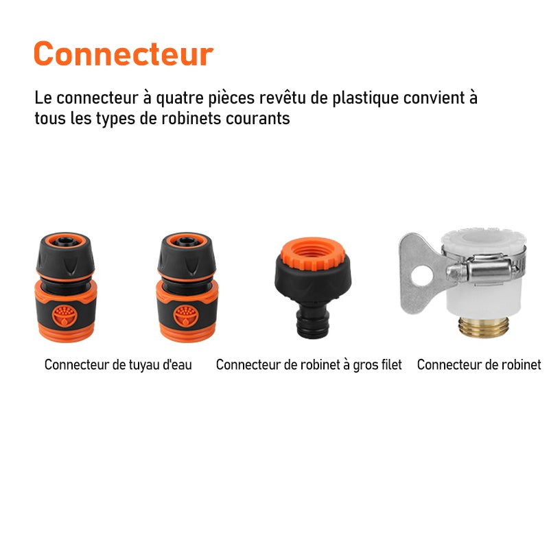 Pistolet d'arrosage à Haute Pression Réglable pour l'arrosage de Jardin