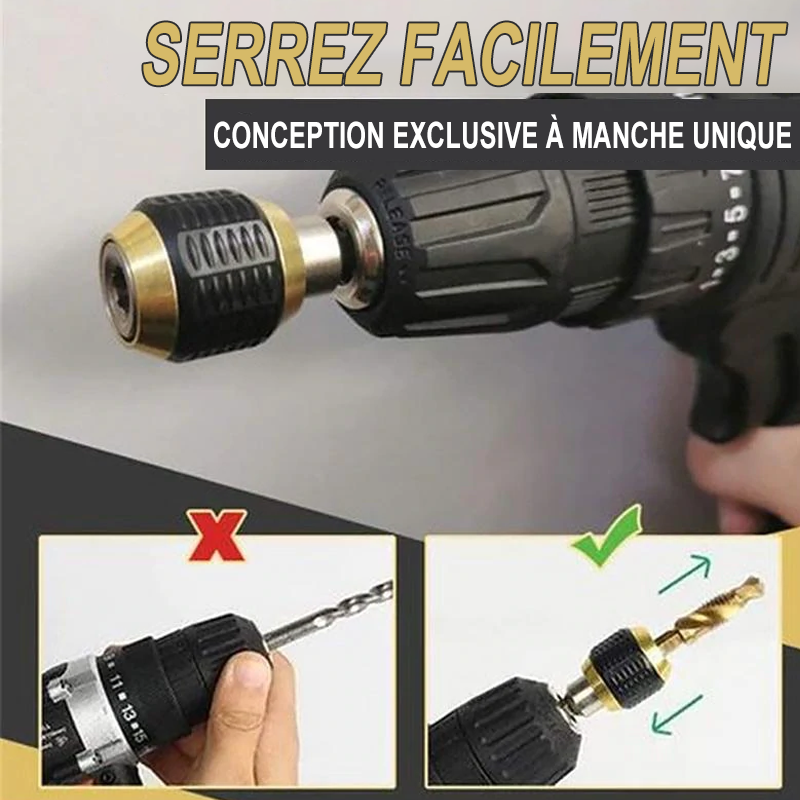 Adaptateur de Mèche à Changement Rapide
