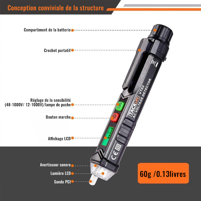 Stylo Electrique à Sensibilité de Tension