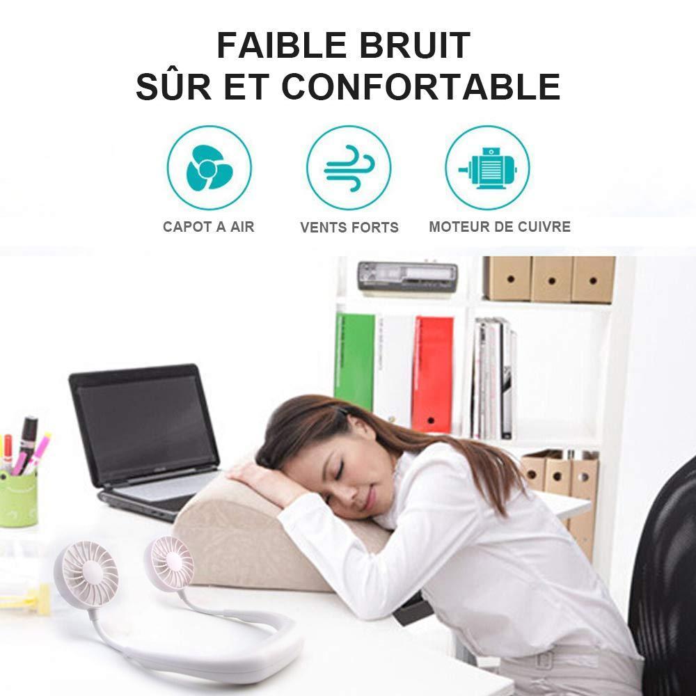 Ventilateur Électrique Suspendu, USB Rechargeable