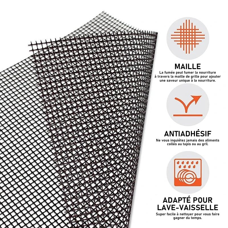 Tapis de Barbecue en PTFE (3 pièces)