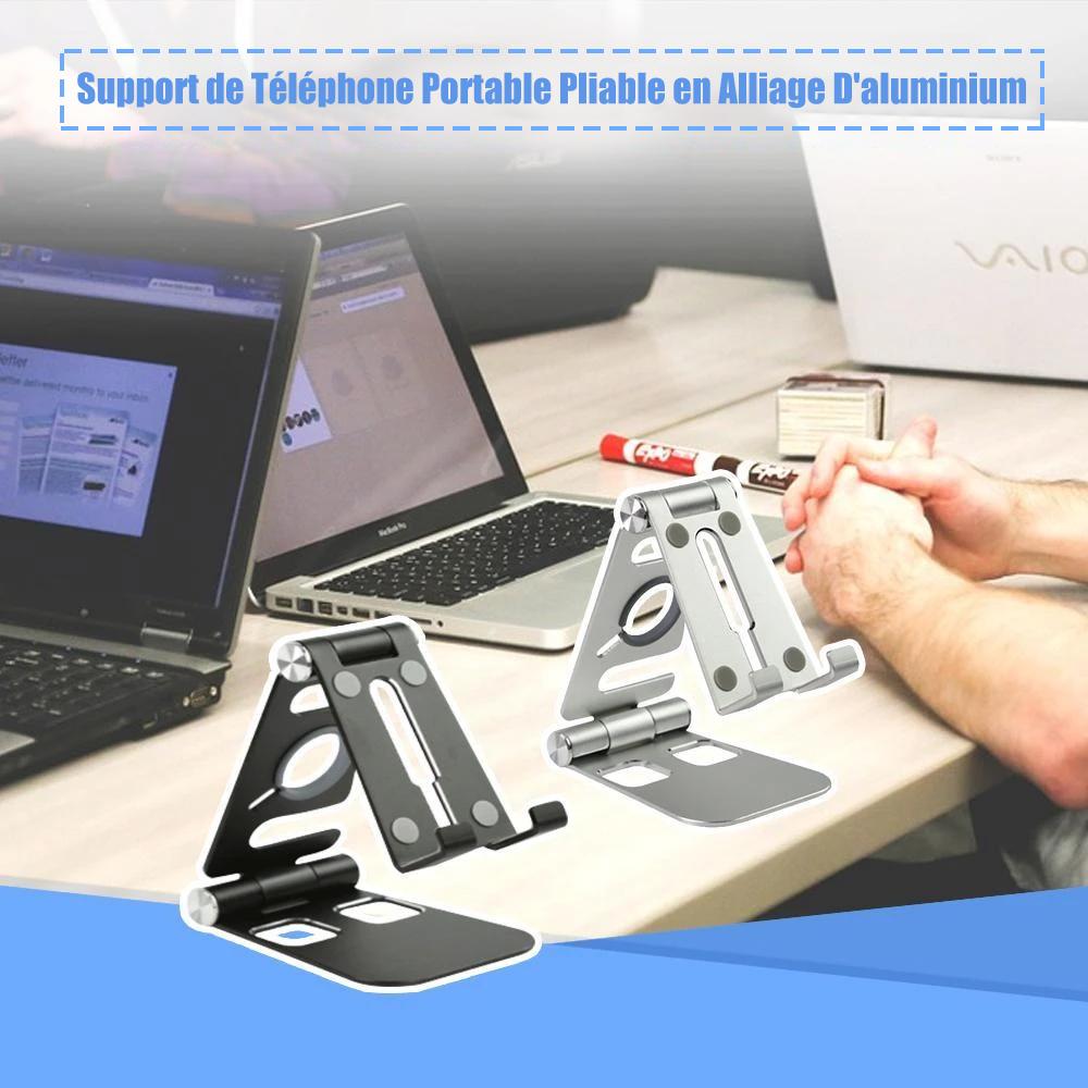 Support de Smartphone Multi Pliable en Alliage D'aluminium