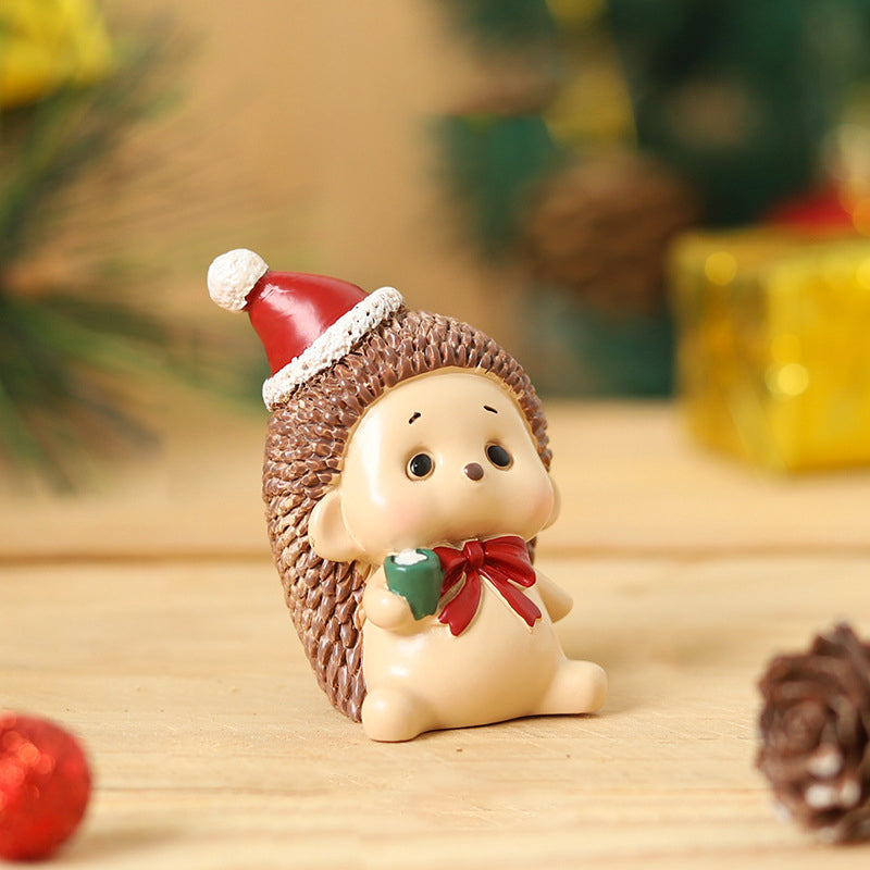 Ornements de père Noël animaux faits à la main