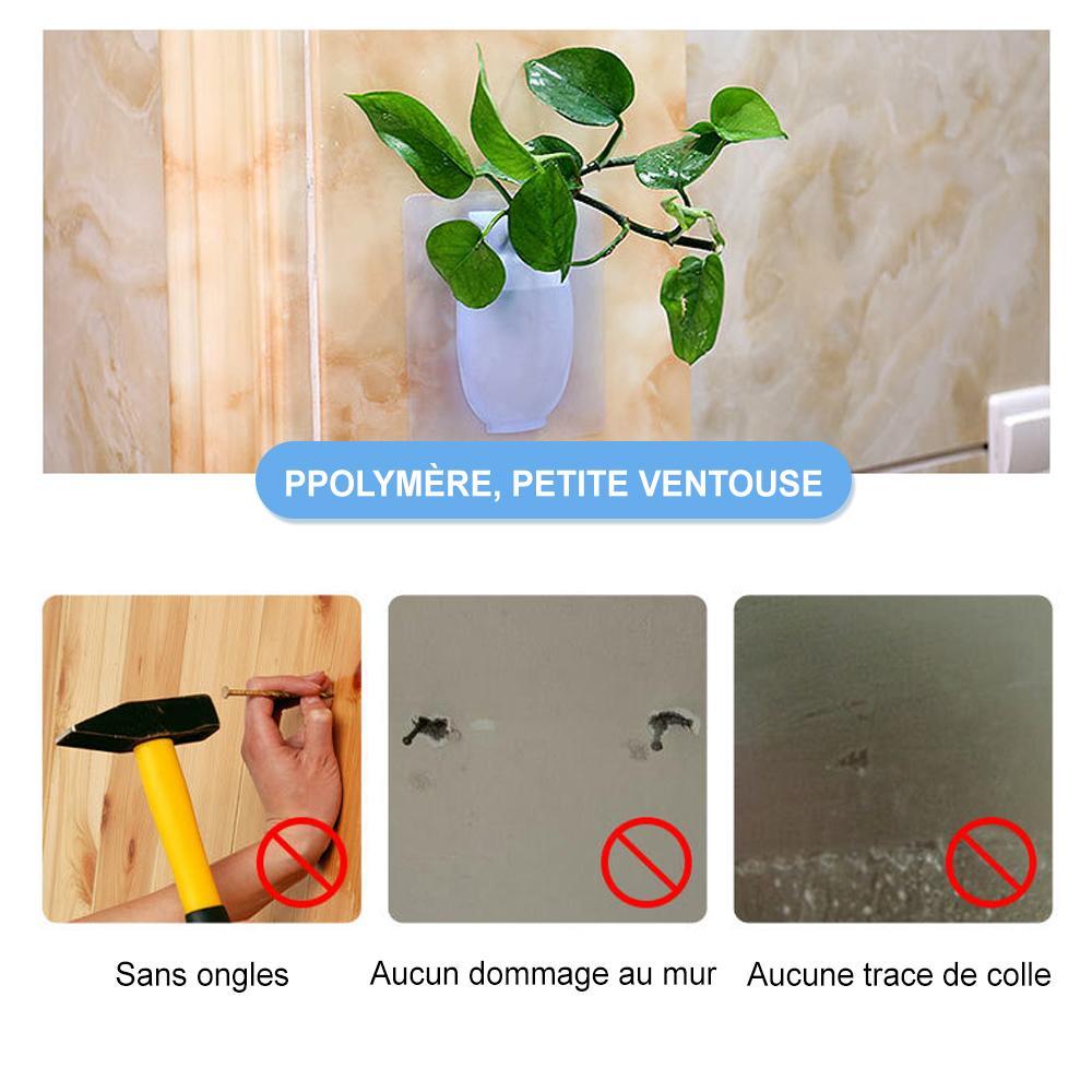 Vase À Fleurs Collant En Silicone Magique