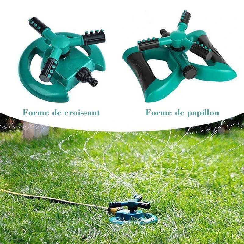 Arroseur Automatique pour Gazon Rotatif à 360°