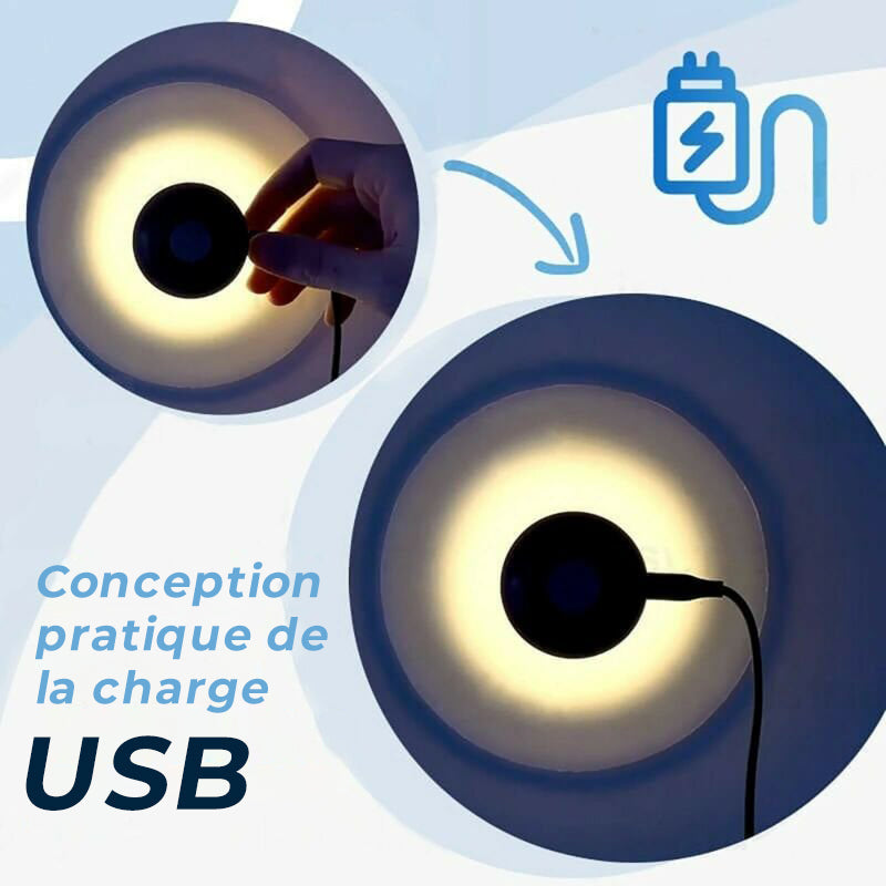Veilleuse à ventouse à induction rechargeable créative