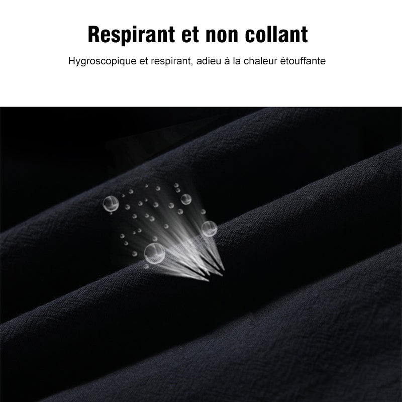 Short d'été en Coton et Lin pour Homme