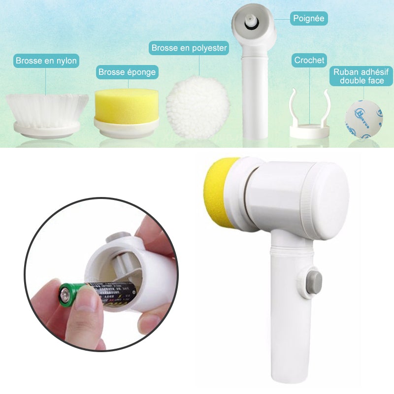 Brosse de Nettoyage Électrique Multifonctionelle