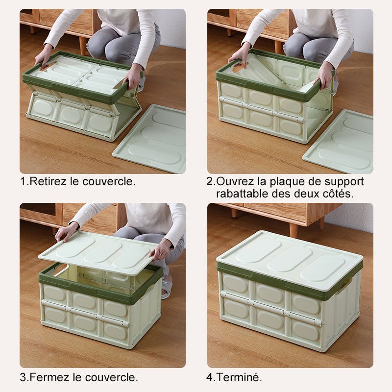 Boîte de Rangement Pliable en Plastique