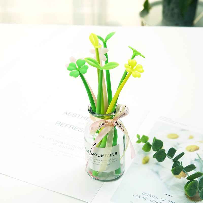 Stylo Créatif en Mode de Petit Herbe