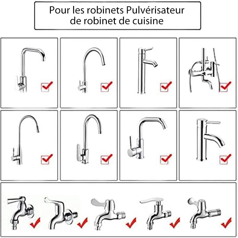 Accessoires Domicile Robinet Réglable Pulvérisateur