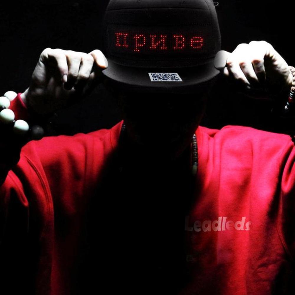 Chapeau DIY d'affichage à LED