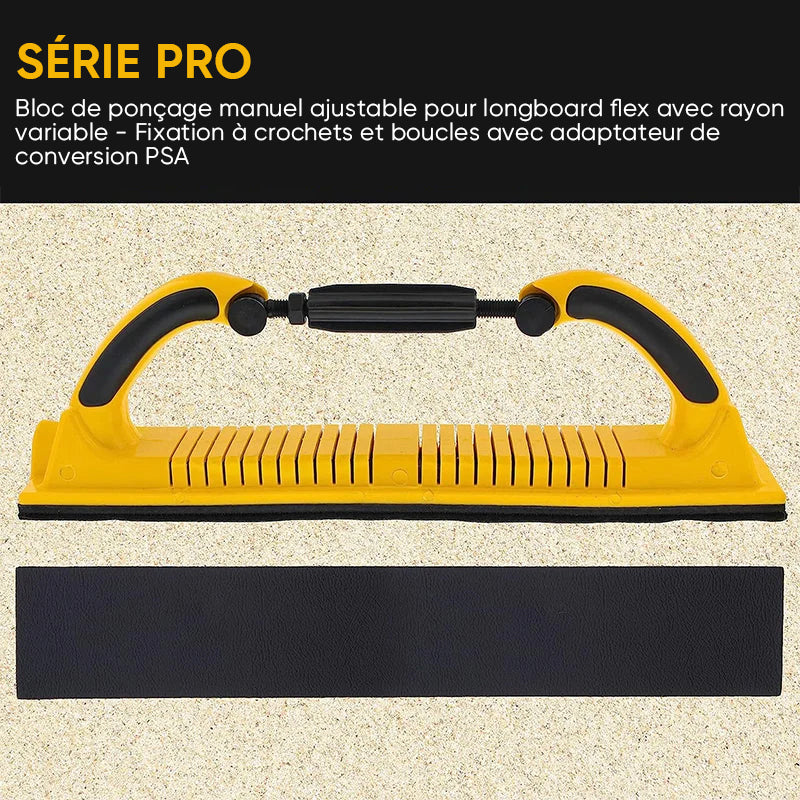 Bloc de lime de ponçage manuel Longboard réglable, meuleuse à main