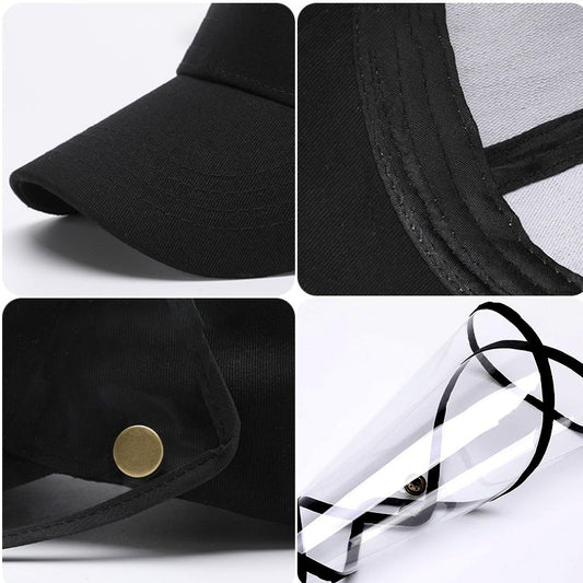 Casquette de Protection Amovible Anti-salive Anti-poussière