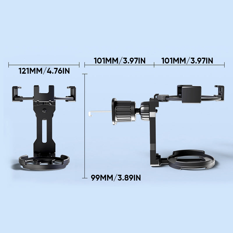 Support pour portable et gobelet de voiture 2 en 1