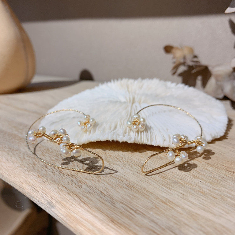 Boucles D'oreilles Perles Vintage