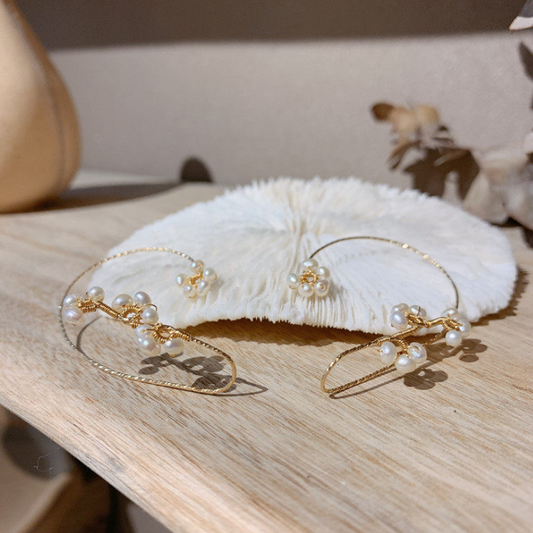 Boucles D'oreilles Perles Vintage