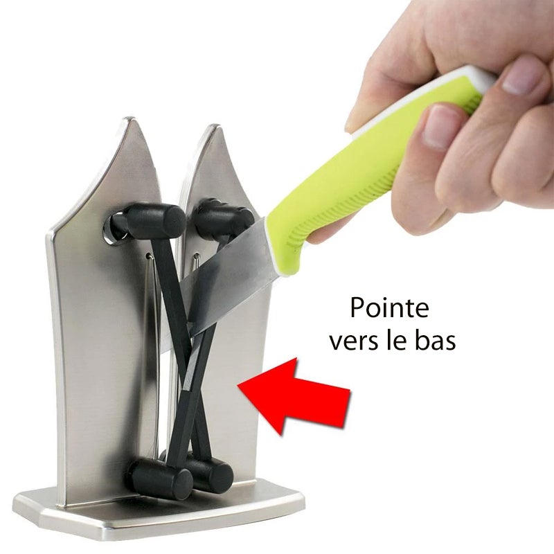 Aiguiseur à Couteaux Professionnel en Acier