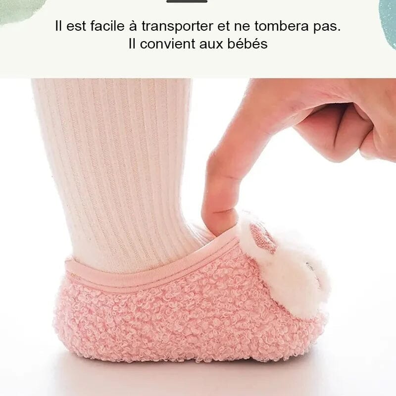 Chaussettes mignonnes en fourrure pour bébé