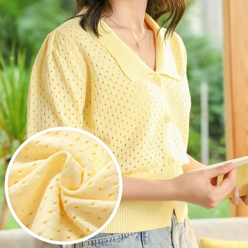 Cardigan Ajouré À Col V pour Femmes