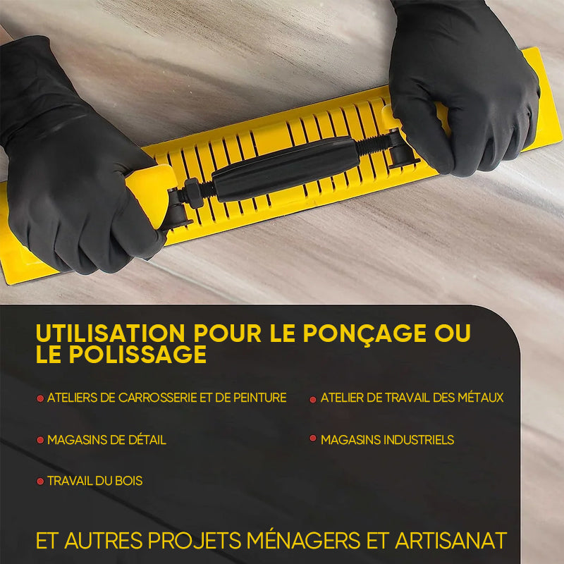 Bloc de lime de ponçage manuel Longboard réglable, meuleuse à main